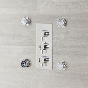 Milano Mirage - Modern Front Fix Pack of 4 Round Body Jets - Chrome