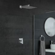 Milano Arvo - Chrome Shower with Wall Mounted Shower Head (1 Outlet)