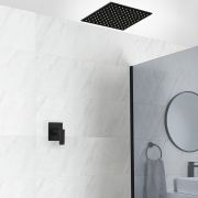 Milano Preto - Black Shower with Recessed Shower Head (1 Outlet)