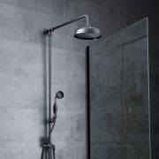 Milano Elizabeth - Traditional Grand Rigid Riser with Hand Shower - Black