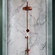 Milano Elizabeth - Traditional Grand Rigid Riser with Hand Shower - Brushed Copper