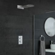 Milano Mirage - Chrome Thermostatic Shower with Slim Shower Head (1 Outlet)