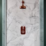 Milano Elizabeth - Brushed Copper Traditional Thermostatic Shower with Wall Mounted Shower Head (1 Outlet)