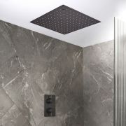 Milano Otto - Modern Thermostatic Shower with Recessed Shower Head - Choice of Finish (1 Outlet)