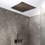 Milano Otto - Modern Thermostatic Shower with Diverter, Recessed Shower Head and Hand Shower (2 Outlet) - Choice of Finish