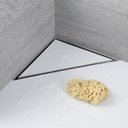Milano - 250mm Corner Tile Insert Stainless Steel Shower Drain