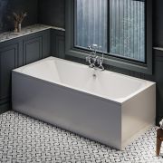 Milano Richmond - 1800mm x 800mm Traditional Art Deco Double Ended Standard Bath - Choice of Panels