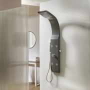 Milano Barton - Modern Shower Tower Panel with Shower Head, Hand Shower and Body Jets - Choice of Finish