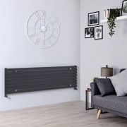 Milano Capri - Anthracite Flat Panel Horizontal Designer Radiator - 472mm x 1780mm (Single Panel)