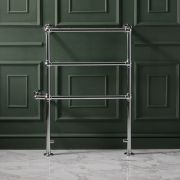 Milano x ECOSO Derwent - Traditional Minimalist Chrome Electric Heated Towel Rail - 966mm x 673mm