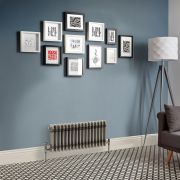 Milano Windsor - Lacquered Raw Metal Horizontal Traditional Column Radiator - 300mm x 785mm (Triple Column)