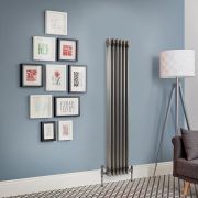Milano Windsor - Lacquered Raw Metal Vertical Traditional Column Radiator - 1500mm x 290mm (Triple Column)