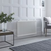 Milano Windsor - Traditional White Horizontal Double Column Electric Radiator - 600mm x 1010mm - with Choice of Wi-Fi Thermostat