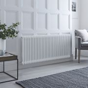 Milano Windsor - Traditional White Horizontal Double Column Electric Radiator - 600mm x 1505mm - with Choice of Wi-Fi Thermostat