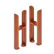 Milano Windsor - Metallic Copper Floor-Mounting Feet for Traditional 2 Column Windsor Radiators