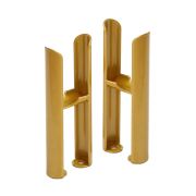 Milano Windsor - Metallic Gold Floor-Mounting Feet for Traditional 2 Column Windsor Radiators