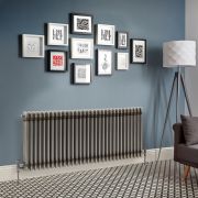 Milano Windsor - Lacquered Raw Metal Horizontal Traditional Column Radiator - 500mm x 1415mm (Triple Column)
