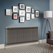 Milano Windsor - Lacquered Raw Metal Horizontal Traditional Column Radiator - 750mm x 1415mm (Triple Column)