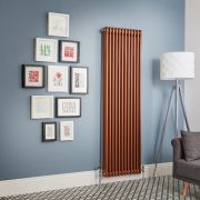 Milano Windsor - Metallic Copper Vertical Traditional Column Radiator (Triple Column) - Choice of Size