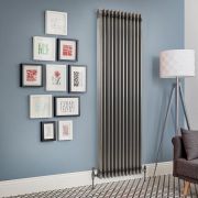 Milano Windsor - Lacquered Raw Metal Vertical Traditional Column Radiator - 1800mm x 560mm (Triple Column)
