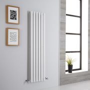 Milano Aruba - White Vertical Designer Radiator - 1400mm x 354mm (Single Panel)
