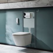Milano Luxus - Wall Hung Japanese Bidet Toilet with Tall Wall Frame - Choice of Flush Plate