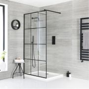 Milano Barq - Walk-In Shower Enclosure with Tray - Choice of Sizes