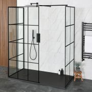 Milano Barq - 3 Sided Walk-In Shower Enclosure with Slate Tray - Choice of Sizes