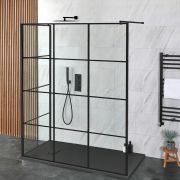 Milano Barq - 2 Sided Walk-In Shower Enclosure with Slate Tray - Choice of Sizes