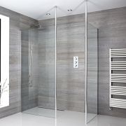 Milano Alto - Corner Wet Room Shower Enclosure - Choice of Glass Size & Drain