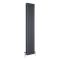 Milano Windsor - Anthracite 1800mm Vertical Traditional Triple Column Radiator - Choice of Size and Feet