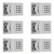 Milano Arvo - Modern Front Fix Pack of 6 Square Body Jets - Chrome