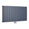 Milano Skye - Aluminium Anthracite Horizontal Designer Radiator - 600mm x 1135mm (Single Panel)
