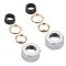 Milano - Chrome Manual Angled Valve - 16mm Copper Euro Cone Adapters