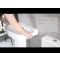 Milano Oxley - Grey and White 1200mm Wall Hung Vanity Unit with Countertop Basins