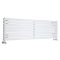 Milano Capri - White Flat Panel Horizontal Designer Radiator - 472mm x 1780mm (Double Panel)