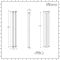 Milano Aruba - Anthracite Vertical Designer Radiator - 1400mm x 236mm (Double Panel)