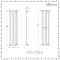 Milano Aruba - Anthracite Vertical Designer Radiator - 1400mm x 354mm (Single Panel)