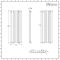 Milano Aruba - Anthracite Vertical Designer Radiator - 1400mm x 472mm (Double Panel)