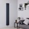 Milano Skye - Aluminium Anthracite Vertical Designer Radiator - 1600mm x 280mm (Single Panel)