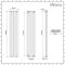 Milano Aruba Ayre - Aluminium Anthracite Vertical Designer Radiator - 1800mm x 350mm (Double Panel)
