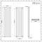 Milano Aruba Ayre - Aluminium Anthracite Vertical Designer Radiator - 1800mm x 470mm (Double Panel)