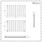 Milano Aruba Ayre - Aluminium Anthracite Horizontal Designer Radiator - 600mm x 1070mm (Double Panel)