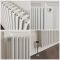 Milano Esme - Horizontal Aluminium Traditional Radiator - 600mm Tall - Choice of Finish and Size