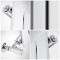 Milano Alpha - Chrome Flat Panel Vertical Designer Radiator - 1800mm x 225mm (Single Panel)
