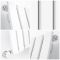 Milano Alpha Electric - White Horizontal Flat Panel Designer Radiator - 635mm x 840mm (Single Panel)