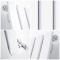 Milano Alpha - White Flat Panel Vertical Designer Radiator - 1780mm x 280mm (Single Panel)