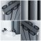Milano Aruba Ayre - Aluminium Anthracite Horizontal Designer Radiator - 600mm x 830mm (Double Panel)