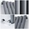 Milano Aruba - Anthracite Vertical Designer Radiator - 1400mm x 472mm (Single Panel)