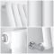 Milano Aruba - White Horizontal Designer Radiator - 635mm x 1416mm (Single Panel)